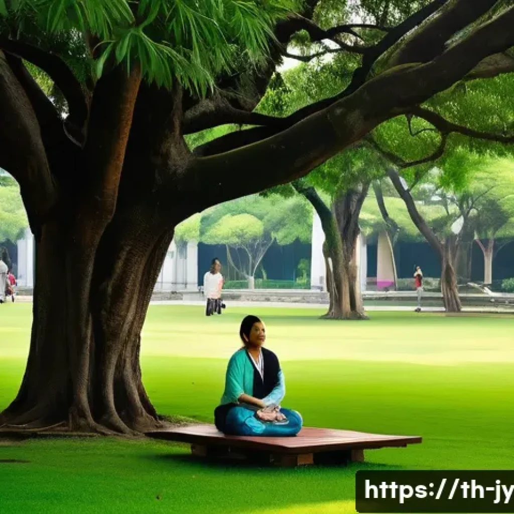 도시 환경에서의 식물과 야생동물 - **A Vibrant Urban Park in Bangkok, Emphasizing Clean Air and Relaxation**
A wide-angle, sun-dren...